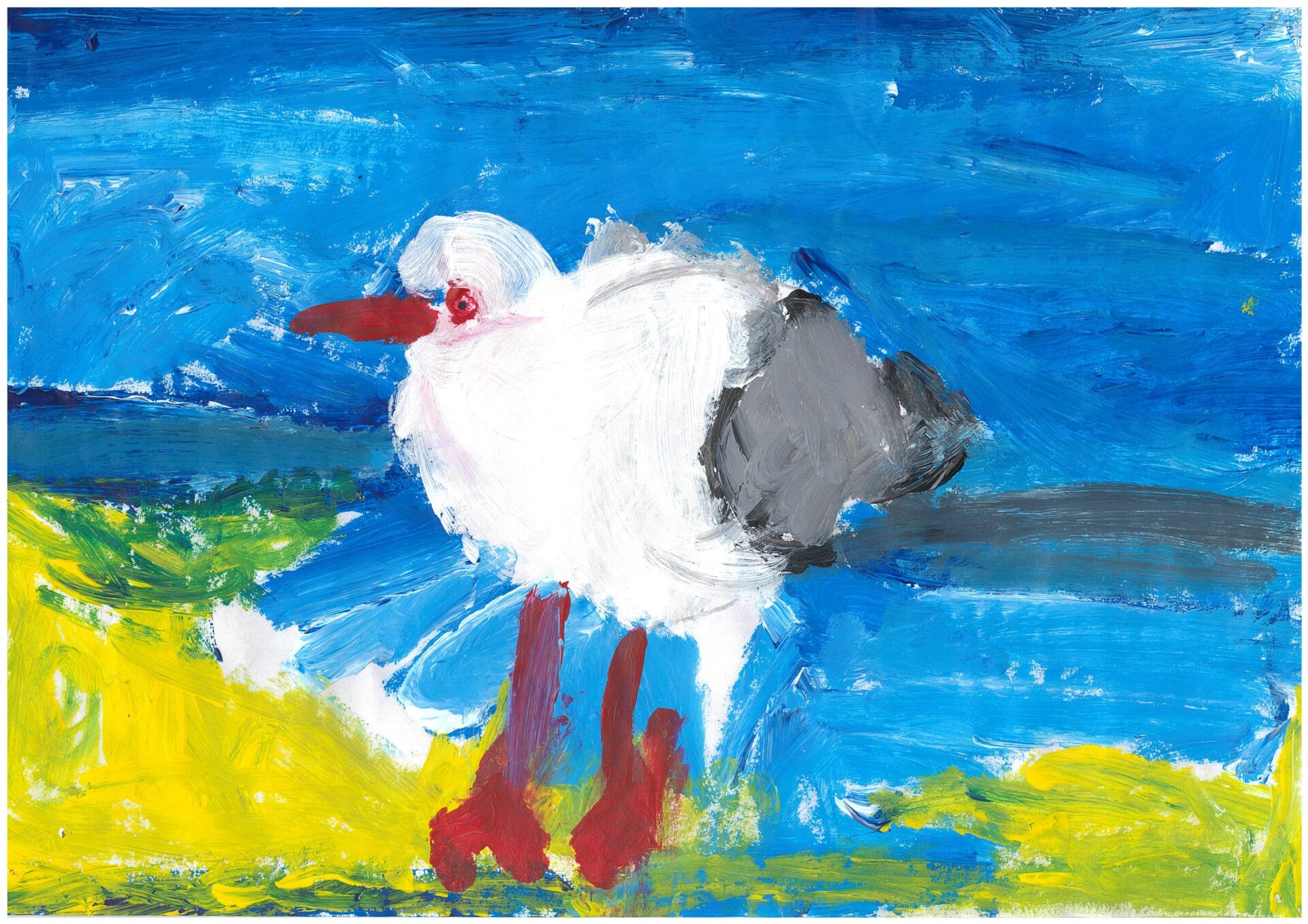 3. Indi Rose Quinn, 'Chip', paint, Kinder, Chatsworth Island Public School