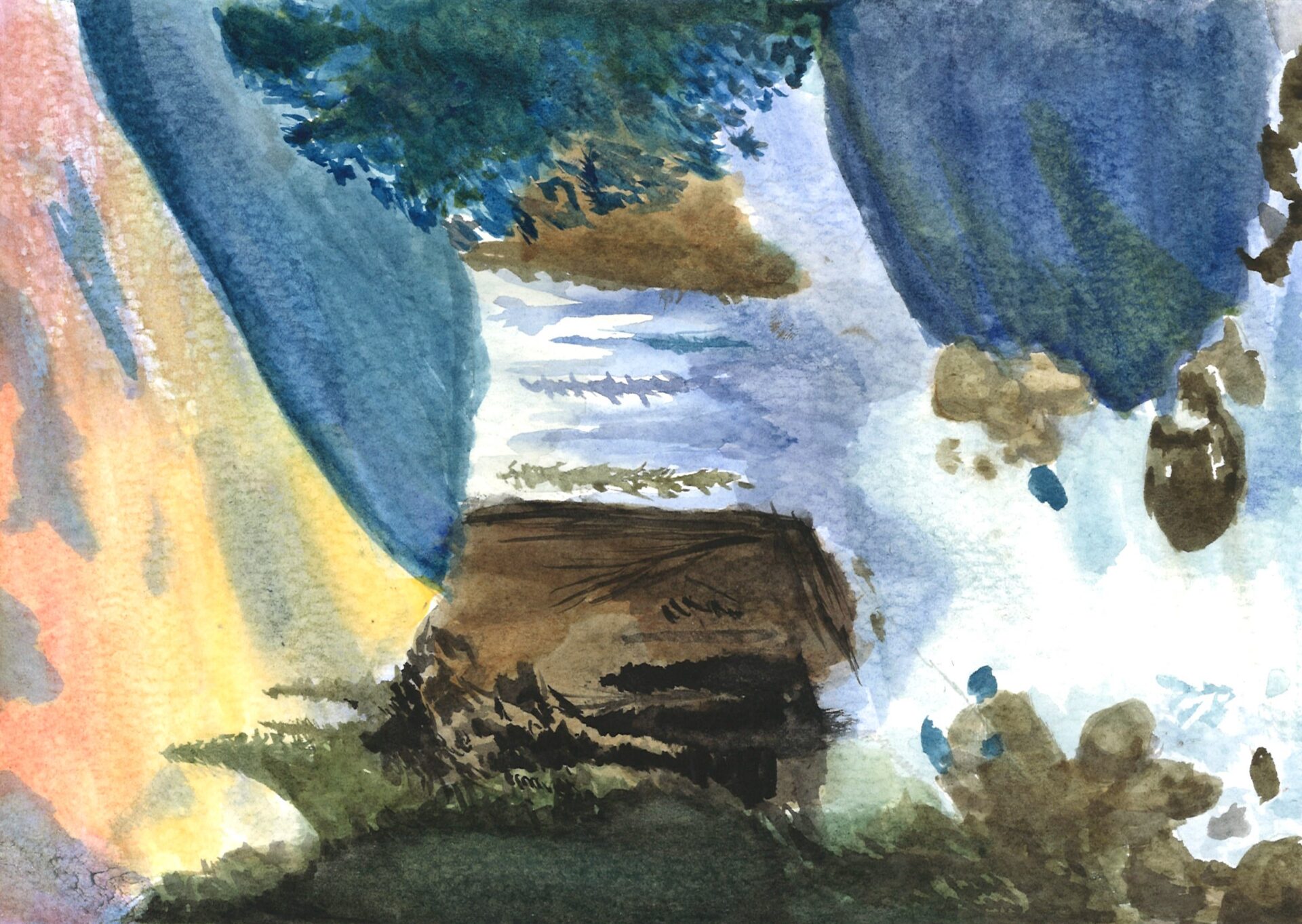 31. Ryka Pankaj, 'Peaceful Whispers in Serenity', watercolour paint, Year 6, Ben Venue Public School